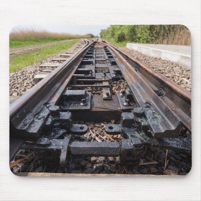 Railway Disappears In The Distance Mouse Mat (Front)