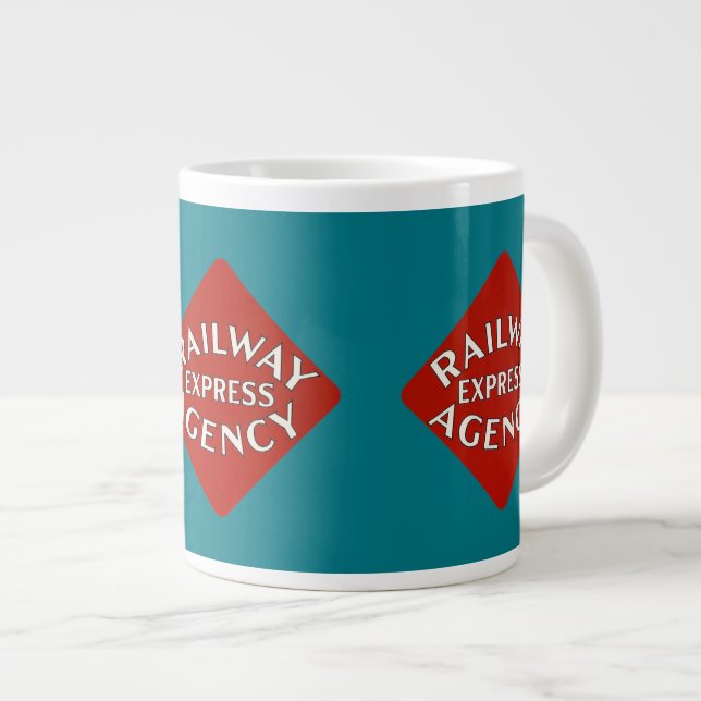 Railway Express Agency Large Coffee Mug (Front Right)