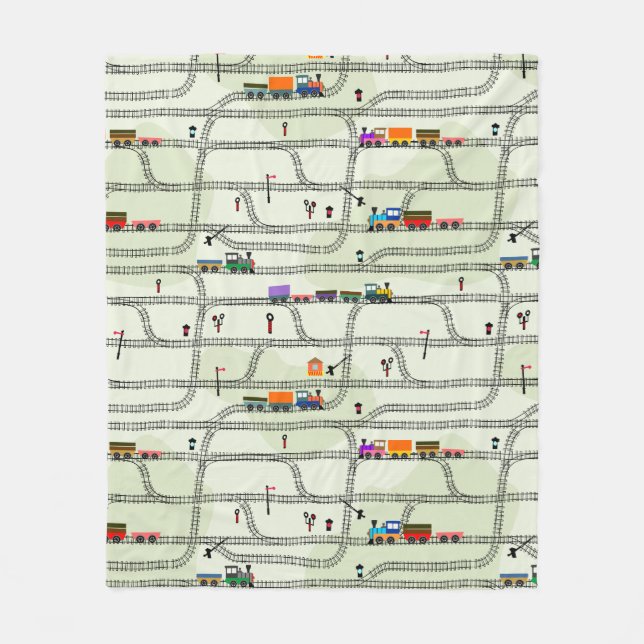 Railway Fleece Blanket (Front)