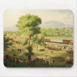 Railway in the Valley of Mexico, 1869 Mouse Mat