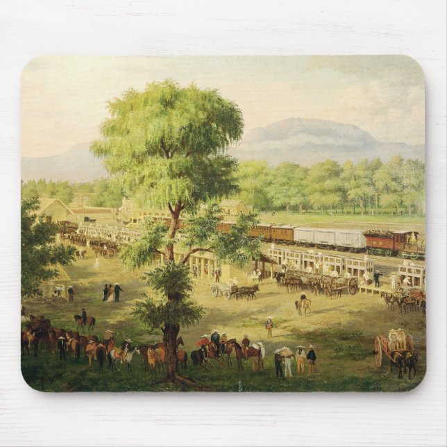 Railway in the Valley of Mexico, 1869 Mouse Mat (Front)