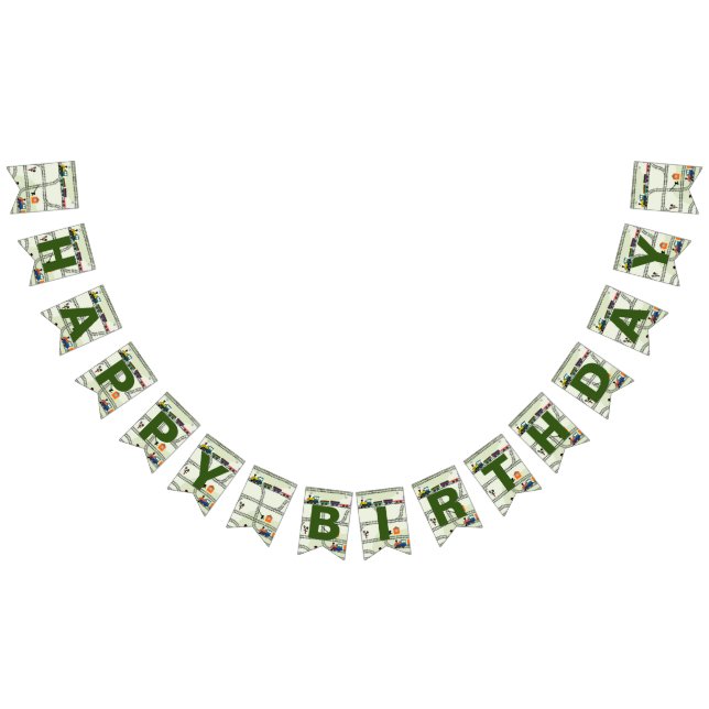 Railway Kids Trains & Tracks Birthday Bunting (All)