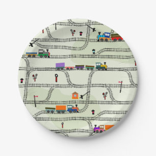 Railway Kids Trains & Tracks  Paper Plate