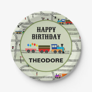 Railway Kids Trains & Tracks Paper Plates