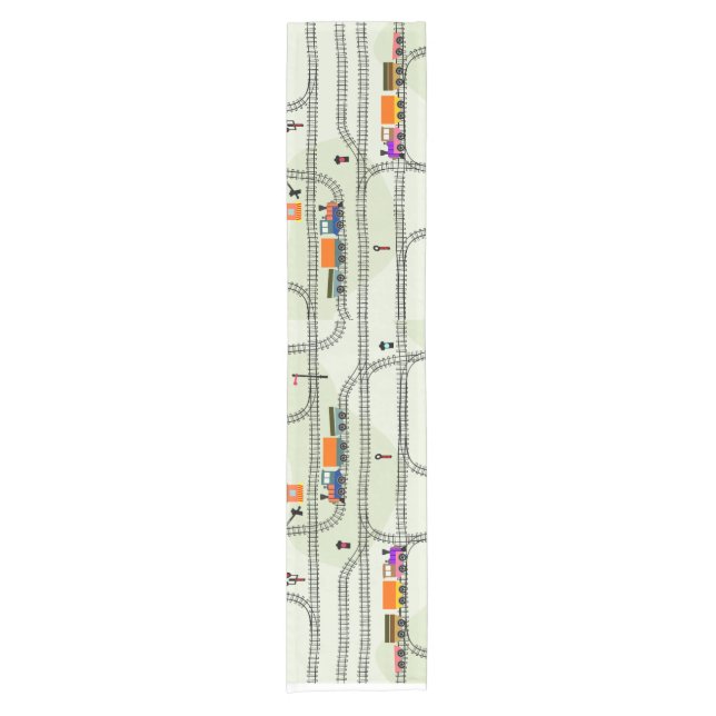 Railway Kids Trains & Tracks  Short Table Runner (Front)