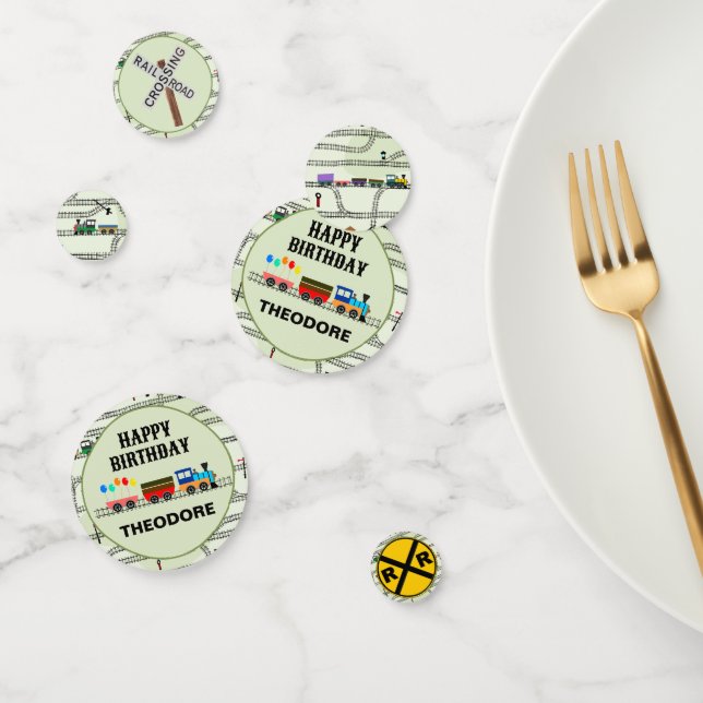 Railway Kids Trains & Tracks Table Confetti (Group)