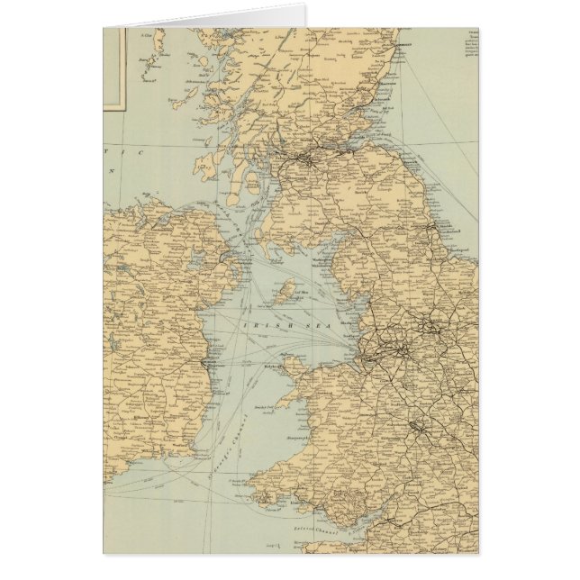 Railway map, British Isles (Front)