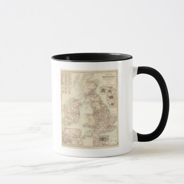 Railway Map of the British Isles Mug (Right)
