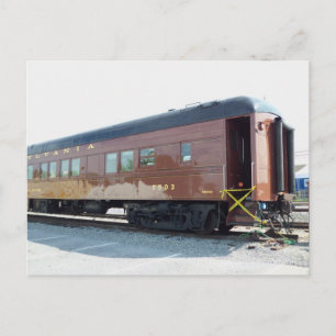 Railway Passenger Car.  Strasburg, PA Postcard