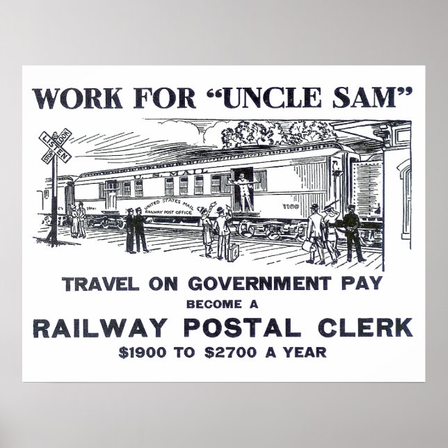 Railway Postal Clerk 1926  Poster (Front)