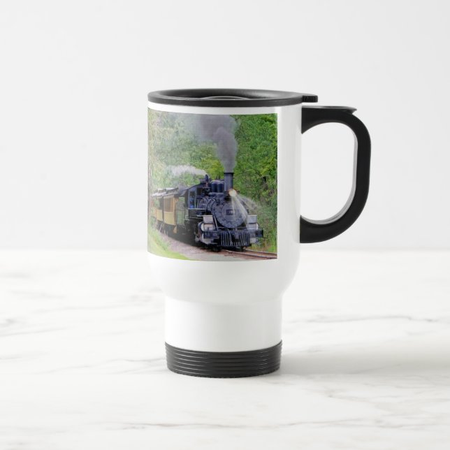 Railway Steam Train for Trainspotters Art I Travel Mug (Right)