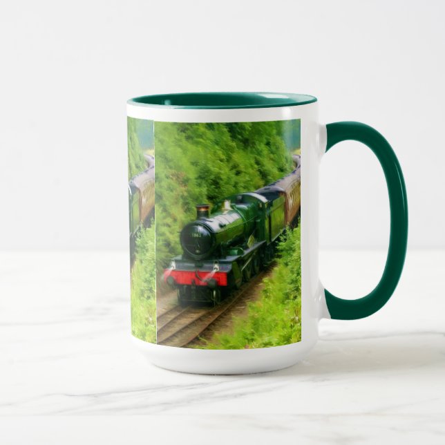 Railway Steam Train for Trainspotters Art V Mug (Right)