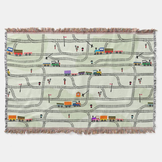 Railway Throw Blanket (Front)