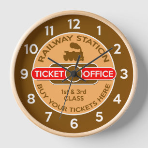 Railway, Ticket Office Wall Clock
