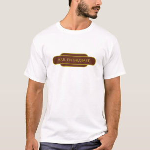 Railway Totem Rail Enthusiast Brown Hiking Duck T-Shirt
