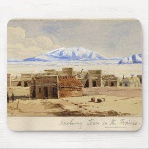Railway Town on the Prairie Mouse Mat