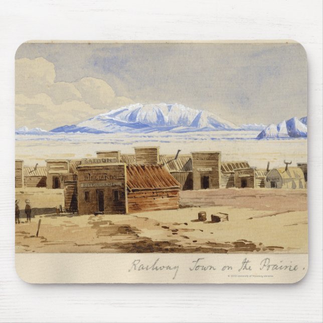 Railway Town on the Prairie Mouse Mat (Front)