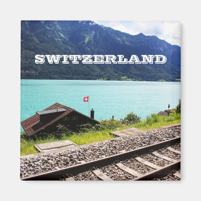 Railway track in Swiss Magnet (Front)