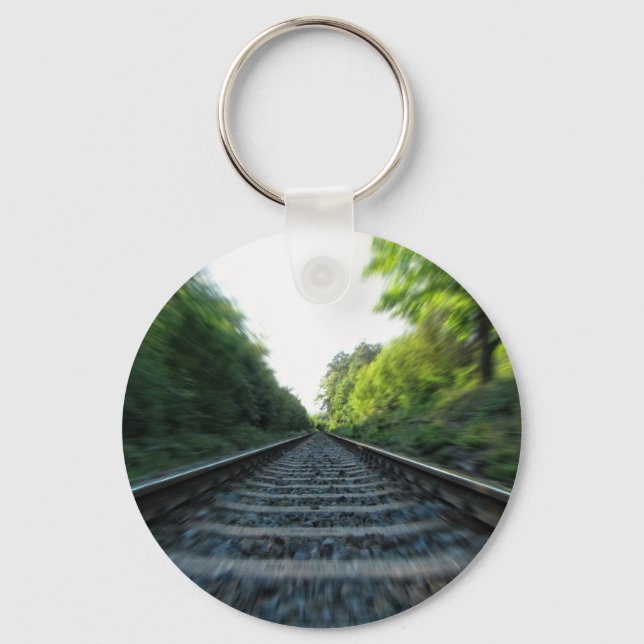 Railway Tracks Key Ring (Front)