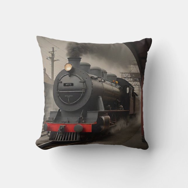 Railway Train Engine at Station Cushion (Front)