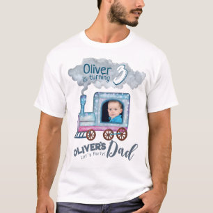Railway Train Lover birthday parents theme T-Shirt