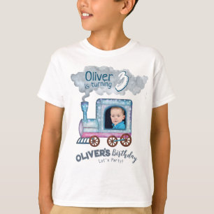 Railway Train Lover birthday theme T-Shirt