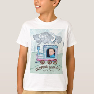 Railway Train Lover birthday theme T-Shirt