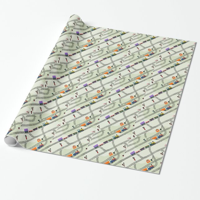Railway Wrapping Paper (Unrolled)