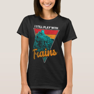 Railways Train Model Railroad Fan Railfan Love 2 T-Shirt