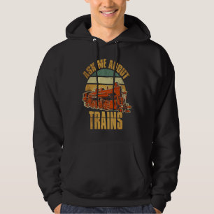 Railways Train Model Railroad Fan Railfan Love Hoodie