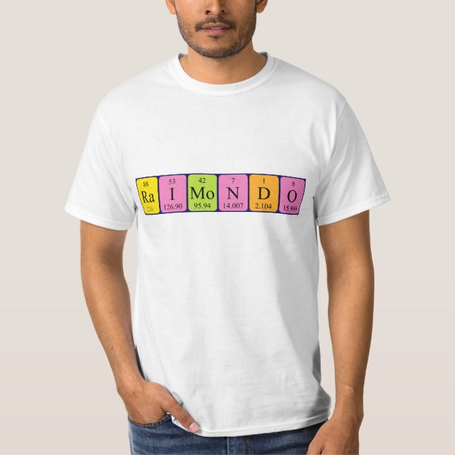 Raimondo periodic table name shirt (Front)