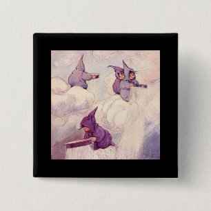 rain 15 cm square badge