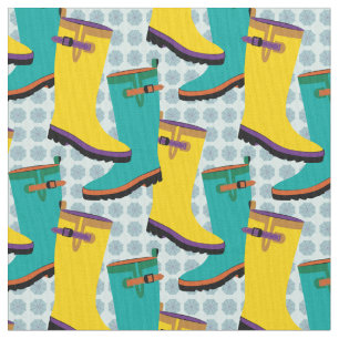 Rain Boots Colourful Fabric