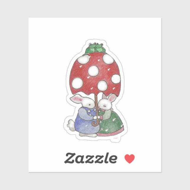 Rain Bunnies Sticker (Sheet)