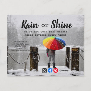 Rain clients referral real estate marketing sell p flyer
