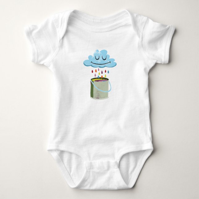 Rain Cloud Baby Bodysuit (Front)