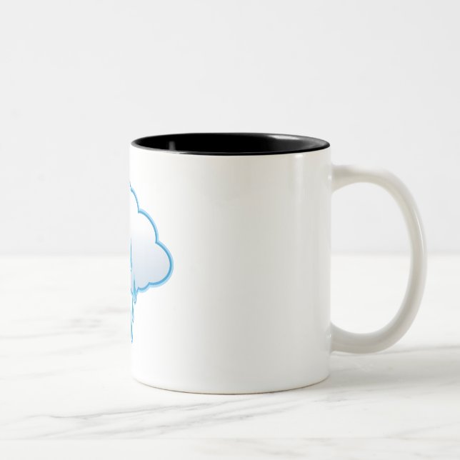 Rain Cloud Two-Tone Coffee Mug (Right)
