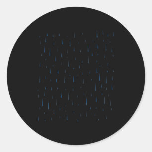 Rain Drop Costume Christmas Halloween Classic Round Sticker