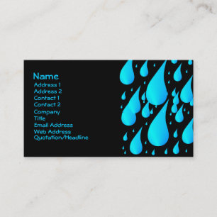 Rain Drops Business Card