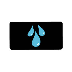 Rain Drops Labels