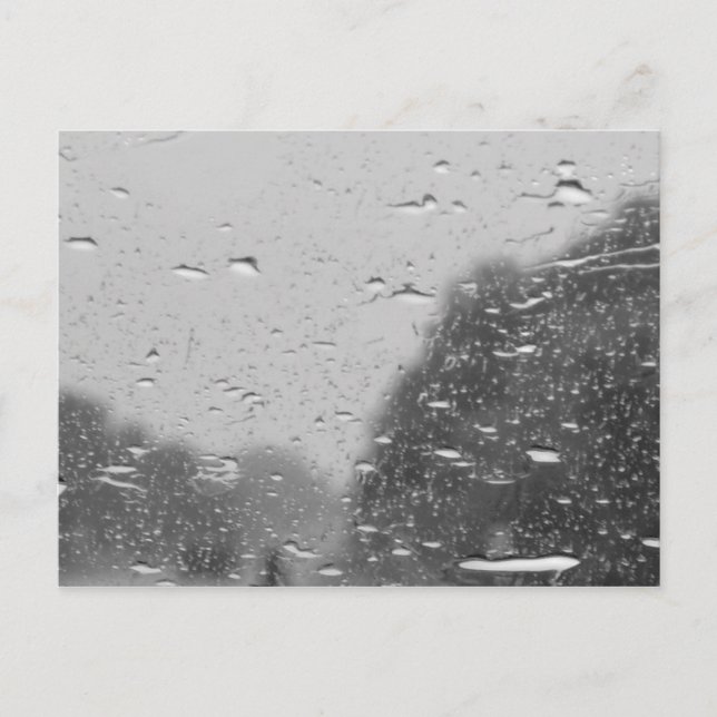 Rain drops postcard (Front)