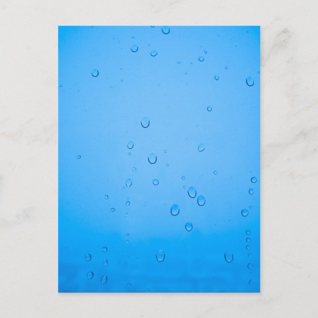 Rain drops postcard (Front)