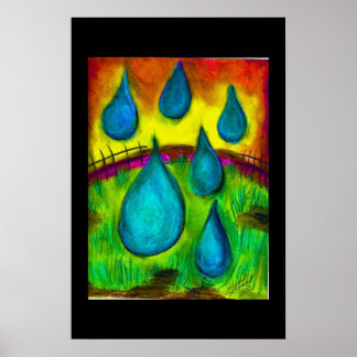 Rain Drops Poster