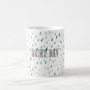 Rain Drops Rainy Day Coffee Mug