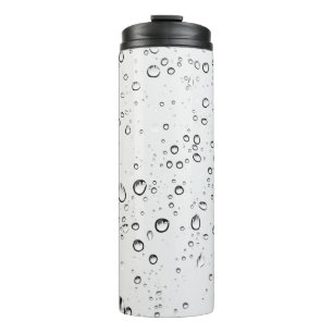 Rain drops rainy wet droplets thermal tumbler
