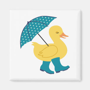 Rain Duck Magnet
