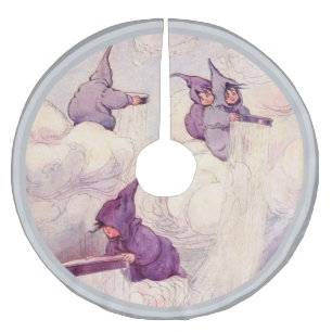 Rain Faeries Making Rain Brushed Polyester Tree Skirt