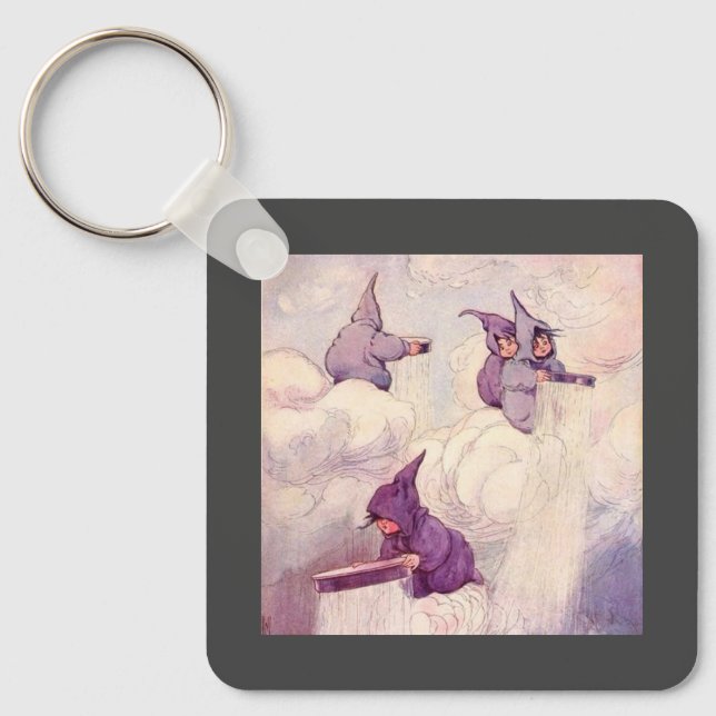 Rain Faeries Making Rain Key Ring (Front)
