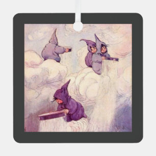 Rain Faeries Making Rain Metal Tree Decoration
