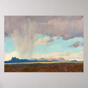 Rain for the Gulf by Maynard Dixon Poster